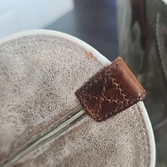 Ariat Brown and Green Leather Boots - Picture 9 of 15